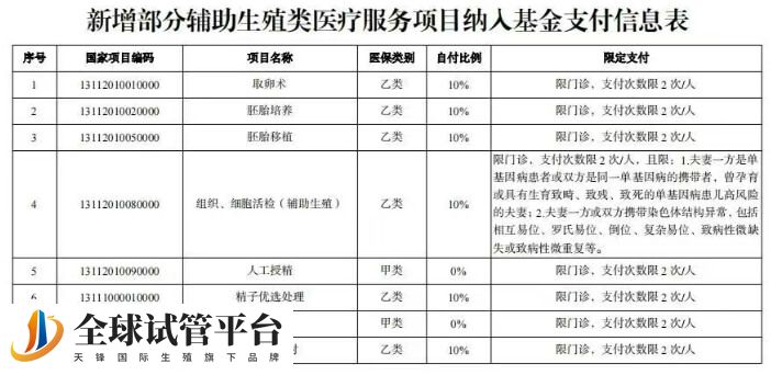 湖南省试管婴儿报销政策